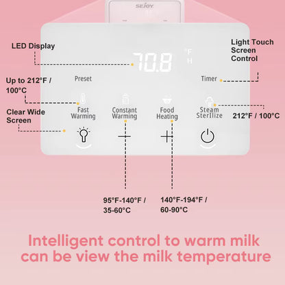 New Life Heaven™ 8 in 1 Multi-Function Thermostat Baby Bottle Warmer