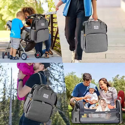 New Life Heaven™ Backpack Bag with Changing Bed